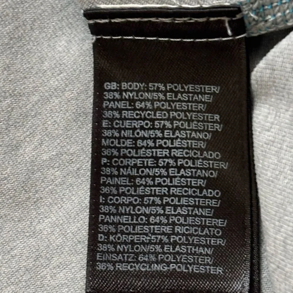 The North Face Black/Gray and Teal Men’s Pullover Mountain Athletic Tee Size L/G